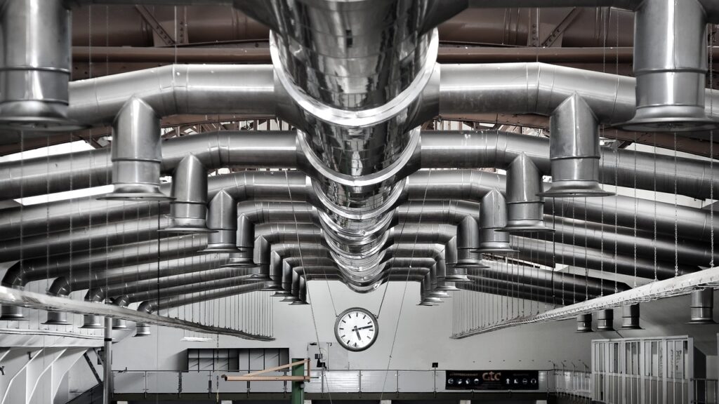 Engineering the ventilation dust collection system for a commercial building.