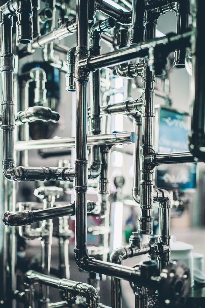 Engineering the pumping and piping systems of a chemical plant.